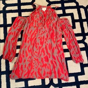 PARKER mini off the shoulder dress, size small